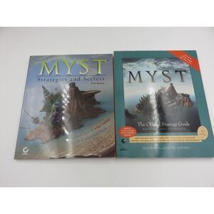 Myst Strategy Guide Lot Official Prima Revised Expanded & Sybex Companion Poster